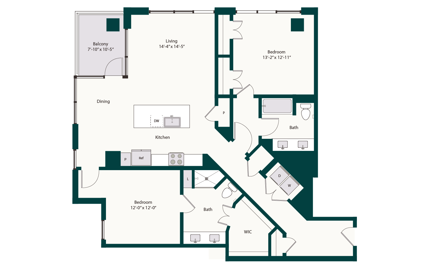 Floor plan layout diagram for B6a